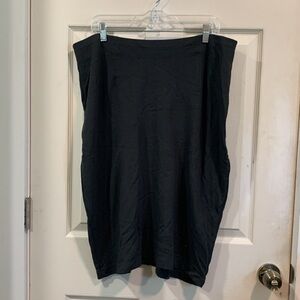 Eileen Fisher Viscose Blend Stretch Gray Skirt XL